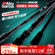 ABU GARCIA阿布BMAX3路亞竿單桿遠投翹嘴竿碳素路亞雷強竿打黑微物馬口竿 2.59米 直柄MH調2節