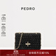 PEDRO氣質(zhì)小香風(fēng)粗花呢鏈條腋下斜挎包女包生日禮物送女友PW2-76610041 黑色 S