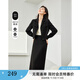梵希蔓黑色西裝套裝女2025春新款簡(jiǎn)約通勤高級感短款小西服兩件套 M5879 黑色 L