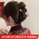 向晚發(fā)夾發(fā)卡紅珠水鉆抓夾女高級感大號鯊魚(yú)夾后腦勺發(fā)夾女教師節禮物