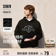 森馬（Semir）史努比系列連帽衛衣男復古學(xué)院印花情侶裝秋季寬松101524116201