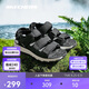 斯凱奇丨Skechers夏季休閑戶外軟底涼鞋男款耐磨魔術(shù)貼涉水沙灘鞋237586
