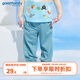 歌瑞家（greatfamily）兒童褲子夏季男寶寶吸汗透氣網(wǎng)面針織九分褲嬰裝下裝樂(lè )友 淺綠 90 cm