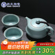 蘇氏陶瓷 汝窯茶具套裝忠義茶壺開(kāi)片可養金線(xiàn)一壺兩茶杯整套功夫茶具J0137