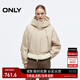 ONLY2025冬季新款三防工裝戶(hù)外立領(lǐng)連帽保暖羽絨服女|125423006 C13心羽灰色 XS