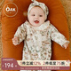 OAK FAMILY嬰兒衣服百天寶寶連體衣春秋裝新生兒長(cháng)袖爬服 愛(ài)麗絲花園 66cm