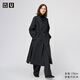 優(yōu)衣庫合作款/女裝單排扣長(cháng)大衣/25秋冬新款480063 09 黑色 M /160/84A