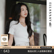 歌力思（ELLASSAY）【博主同款】25夏新款桑蠶絲棉羅紋修身顯瘦多色短袖針織衫女M008 珠光白 M