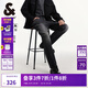 杰克·瓊斯（JACK&JONES）男裝四季恒溫彈力柔軟舒適903直筒牛仔褲男潮流百搭褲子品牌男褲 134深灰牛仔 寬松直筒，卡碼拍小 31 175 W31/L30
