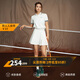 Monster Guardians運動(dòng)短袖女 潮流復古撞色翻領(lǐng)短款t恤戶(hù)外跑步網(wǎng)球POLO衫 白色 M