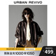 UR2025秋季新款女裝復古流光風(fēng)抽繩超寬松PU外套UWG150084 棕色 (偏寬松) S (XS-S)
