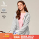 哈吉斯（HAZZYS）女裝 春秋款女士【PHIZ系列】連帽衛(wèi)衣女ABTSE0BCX04 灰色GE M (160/84A 38)