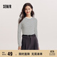森馬（Semir）[商場(chǎng)同款]長(cháng)袖T恤女緊身簡(jiǎn)約百搭2025春圓領(lǐng)打底衫101125101007