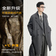 伯爵卓爾高端全羊毛雙面呢大衣100%男士2025秋冬季新款中長(cháng)款通勤男裝外套 山巖灰（中長(cháng)款） 【二代-石墨烯/鵝絨內膽】 2XL (185)