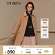 PORTS寶姿 新品女裝氣質(zhì)斗篷袖雙面呢大衣SN9C023CWF002 駝色 M (6)