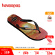 havaianas哈唯納Hype III沙灘男士人字拖夏季海邊戶外休閑涼拖鞋可外穿 6196-黑/桃 41-42 巴西碼