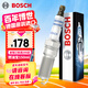 博世（BOSCH）單鉑金火花塞四支裝0601適配福特?？怂辜文耆A福睿斯翼博/馬自達6