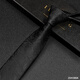 T&Twenties黑色領(lǐng)帶男拉鏈式潮韓版正裝手打西裝學(xué)院風(fēng)小細窄懶人免打結輕奢 黑色腰果花紋[手打窄版6CM]