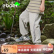 EBAER夏季大童男童女童同款夏款薄款防蚊褲速干夏裝薄霧灰 160