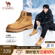 駱駝（CAMEL）【王俊凱同款】馬丁靴男秋冬2025新款大黃靴女戶外工裝靴登山鞋子 GE122W7757T 金黃色（男款） 42