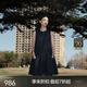 JNBY/江南布衣25夏連衣裙無(wú)袖牛仔異形圓領(lǐng)自然簡(jiǎn)約寬松5P5G10650 991/牛仔藏青 L