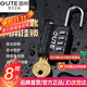 固特密碼鎖帶鑰匙學(xué)生行李箱工具箱密碼掛鎖鑰匙兩用儲物柜門(mén)鎖抽屜鎖 黑色四密碼（帶鑰匙）
