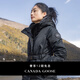 加拿大鵝（Canada Goose）McKenna 女士黑標(biāo)緞面羽絨夾克外套派克大衣大鵝羽絨服 3852WB 61 黑色 XS