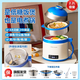 金正電煮鍋600w含鈦低糖電飯煲宿舍多功能小型家電家用小電鍋火鍋 藍色【2.2L容量+304蒸屜+304蓋碗】