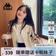 卡帕（Kappa）背靠背運(yùn)動(dòng)外套女款2025新款復(fù)古針織撞色開衫衛(wèi)衣女潮K0E62WK01D