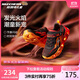 Skechers斯凱奇男童熒光閃燈鞋童鞋透氣跑步運動(dòng)鞋撞色大童跑鞋400103L