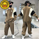 G.DUCKKIDS男童春秋裝運動(dòng)服2025新款男孩中大童帥氣拼色兩件套戶(hù)外休閑套裝 褐色 B款拼接運動(dòng)裝 160 建議身高150cm