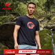 猛犸象（MAMMUT）Core 男子舒適休閑經(jīng)典時(shí)尚紅標(biāo)短袖T恤 黑色 XL
