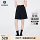 Navigare意大利小帆船女士五分褲夏季顯腿長(cháng)時(shí)尚休閑褲通勤百搭A字短褲女 暗夜黑 L