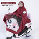 電動(dòng)車(chē)雨衣加厚加長(cháng)戶(hù)外騎行全身防暴雨雨披電瓶車(chē)雨衣 成人款全身雨披【紅色】