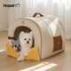 華元寵具（hoopet）暖絨拱形窩狗狗貓咪睡覺(jué)窩寵物睡袋中小型犬可拆洗貓狗秋冬保暖窩