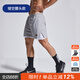 omG!運動(dòng)短褲男假兩件五分褲高彈透氣跑步健身短褲內襯訓練籃球褲 1660灰色 XL