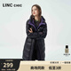 金羽杰加厚黑金羽絨服女長(cháng)款冬季都市簡(jiǎn)約寬松羽絨面包服女士Y22608115
