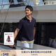 TOMMY HILFIGER【時尚多色】夏季男裝純棉珠地網(wǎng)眼商務(wù)休閑短袖T恤翻領(lǐng)POLO 深藍(lán)色CJM M (推薦：135-150斤)