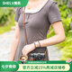 攝侶 索尼a7c2保護套a7c二代相機包zve10底座a6700皮殼a7m4皮套zv12代配件zv1f相機套a7r5保護殼a7cr套 A7C2/A7CR咖啡色真皮保護套+墊肩牛皮肩帶