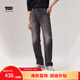 Levi's李維斯冬暖系列男士551Z直筒寬松休閑懷舊復古保暖牛仔褲 黑色 34 (32)