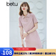 betu百圖女裝法式polo減齡短袖連衣裙女JD2103T73 粉色 L