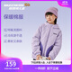 Skechers斯凱奇自營秋冬新款兒童梭織裥棉連帽男女童休閑保暖外套L425K078