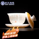 蘇氏陶瓷（SUSHI CERAMICS）冰種心經(jīng)三才蓋碗功夫泡茶碗茶備禮盒裝