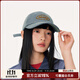 Mmlg 87mm 牛仔棒球帽女夏季新款軟頂大帽圍鴨舌帽學(xué)院風(fēng)情侶款帽子 牛仔藍 均碼