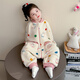 迪士尼女童連體睡衣秋冬2025新款兒童珊瑚絨保暖家居服可愛(ài)寶寶卡通睡袋 米白色 100 cm