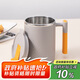 貝瑟斯馬克杯 帶蓋304雙層不銹鋼水杯男女士學(xué)生家用辦公泡茶咖啡杯杯子