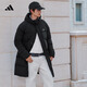adidas 拒水暖「芯」科技長(cháng)款保暖鴨絨連帽羽絨服男女阿迪達斯 黑色   M