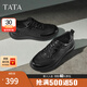 他她（TATA）七夕2025秋商場同款舒適百搭休閑男鞋新款QGX01CM5 黑色 43