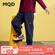 馬騎頓（MQD）男女童學(xué)院風(fēng)秋季新品運(yùn)動(dòng)休閑衛(wèi)褲跑步針織褲 藏青 150