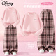 迪士尼（Disney）童裝兒童加絨套裝2025冬季新款加厚百搭女童打底衫韓版女孩闊腿褲